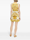 Dolce & Gabbana Short Sleeveless Dress With Majolica Print