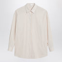 The Row Beige Striped Caster Shirt