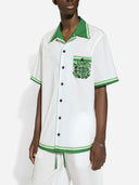 Dolce & Gabbana Hawaii Shirt In Maiolica Print Poplin