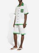 Dolce & Gabbana Hawaii Shirt In Maiolica Print Poplin