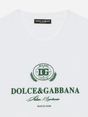 Dolce & Gabbana Baumwoll -T -Shirt mit Logodruck