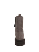 Brunello Cucinelli Wildleder -Knöchelstiefel mit kostbarer Kontur
