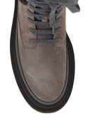 Brunello Cucinelli Wildleder -Knöchelstiefel mit kostbarer Kontur