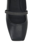 Brunello Cucinelli Nappa Ballerina con cinturino lucido