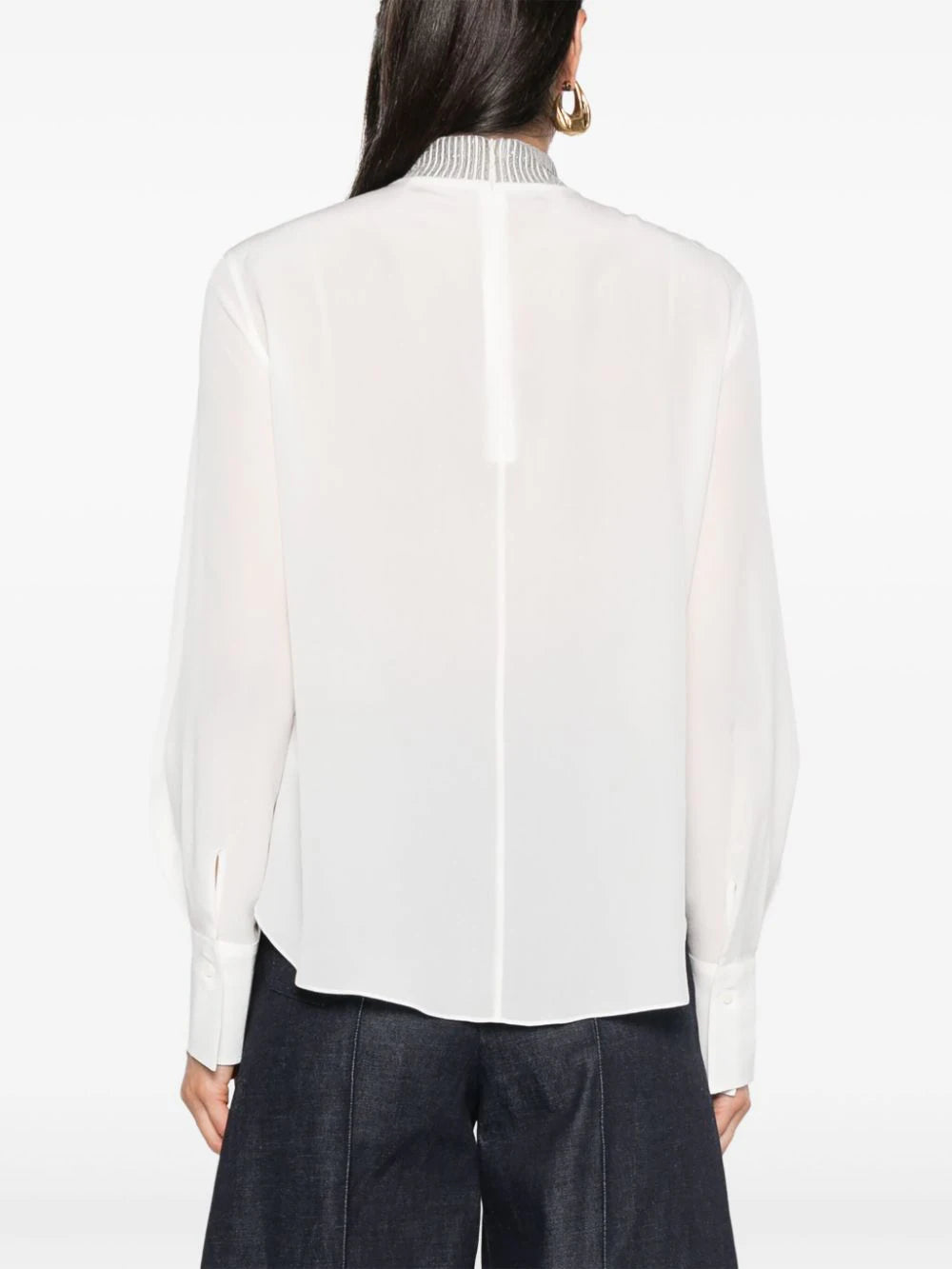Brunello Cucinelli Blouse With Monili Detail