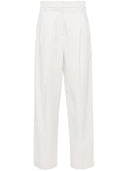 Pantaloni dritti di Brunello Cucinelli con pieghe