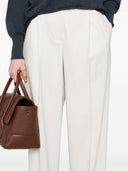 Pantaloni dritti di Brunello Cucinelli con pieghe