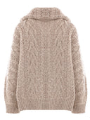Brunello Cucinelli Full Zip Cardigan In Wool And Cashmere