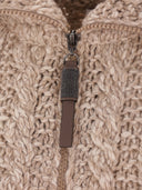 Brunello Cucinelli Full Zip Cardigan In Wool And Cashmere