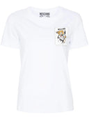 テディベアプリント付きモスキーノTシャツ