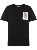 テディベアプリント付きモスキーノTシャツ