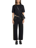Rabanne Weitbeinjeans mit Dekoration