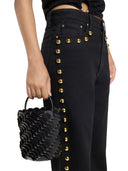 Rabanne Weitbeinjeans mit Dekoration