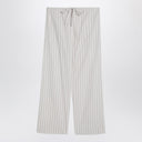 The Row Hypnosta Trousers In White With Stripes
