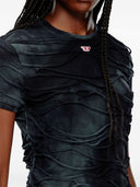 Diesel T Shirt With Tie Dye Pattern