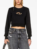 Diesel F Slimmy Od Crop Sweatshirt With Cut Out
