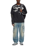 Diesel T Boxt T Shirt With Flocked Logo