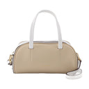 Bolsa de reloj de arena en marfil y cuero blanco
