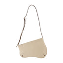 Mini Curve Hobo Bag Manu Atelier Ivory Leather