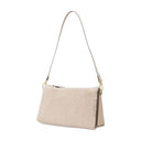 Bolsa de mini prisma en cuero marfil
