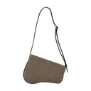 Mini curva hobo manu atelier grigio/nero denim