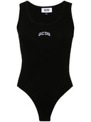 Gcds Sleeveless Bodysuit In Cotton With Gcds Logo Print On The Front.