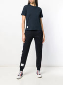Thom Browne Relaxed Fit Ss T-Shirt mit Seitenschlitzen aus leichtgewichtigem Jersey
