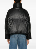 Mm6 Maison Margiela Down Jacket con cuello con embudo