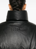 Mm6 Maison Margiela Down Jacket con cuello con embudo