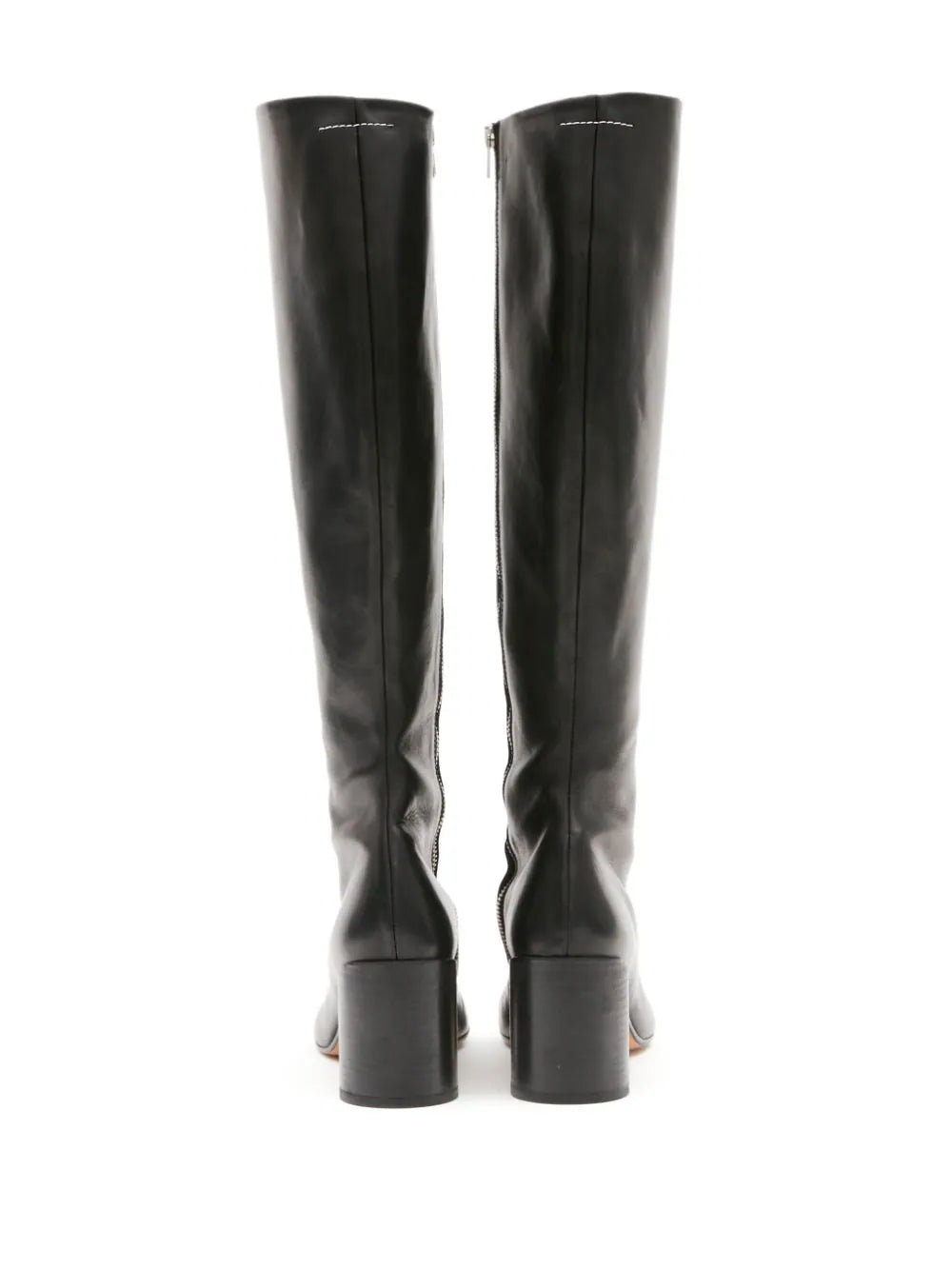 MM6 Maison Margiela en cuir Bottes hautes