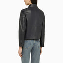 Swd By S.W.O.R.D. Blue Single Breasted Leather Jacket