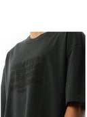 Maison Margiela Memory Of Logo Heavy T Shirt In Washed Black