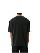 Maison Margiela Memory Of Logo Heavy T Shirt In Washed Black