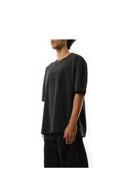Maison Margiela Memory Of Logo Heavy T Shirt In Washed Black