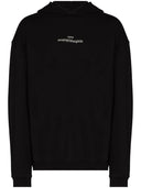 Maison Margiela -logo geborduurde katoenen hoodie