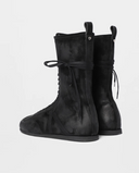 Ann Demeulemeester Fides Soft High Top Boxing Sneakers Calf Suede Ski