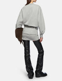 The Attico Mini Dress Light American Fleece