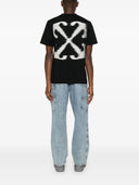 Off White 'Windy Arrow` T Whish en algodón negro
