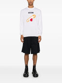 Sweter Moschino z intarsją