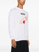 Sweter Moschino z intarsją