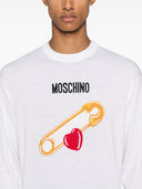 Sweter Moschino z intarsją