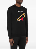 Sweter Moschino z intarsją