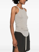 Rick Owens Ribbed Tank Top With Olympic Neckline