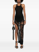 Rick Owens Ribbed Tank Top With Olympic Neckline