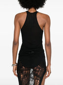 Rick Owens geribbelde tanktop met Olympische halslijn