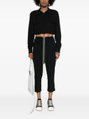 Rick Owens Crop Shirt With Automatic Buttoning