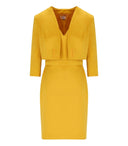 Elisabetta Franchi Robe jaune avec blazer