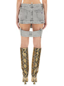 The Attico Denim Skirt