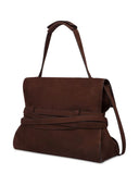 Moschino Leather Shoulder Bag With Belt