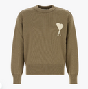 Ami Pull Col Rond Avec Ami De Coeur Contraste